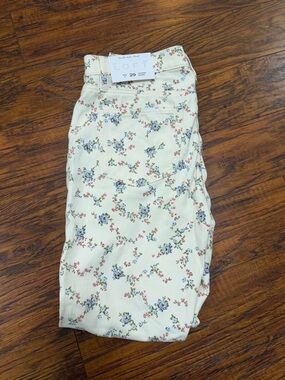 Loft floral jeans